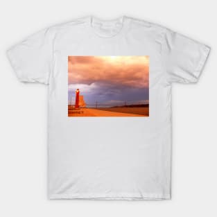 rain approaching. Rio Tejo. Lisboa T-Shirt